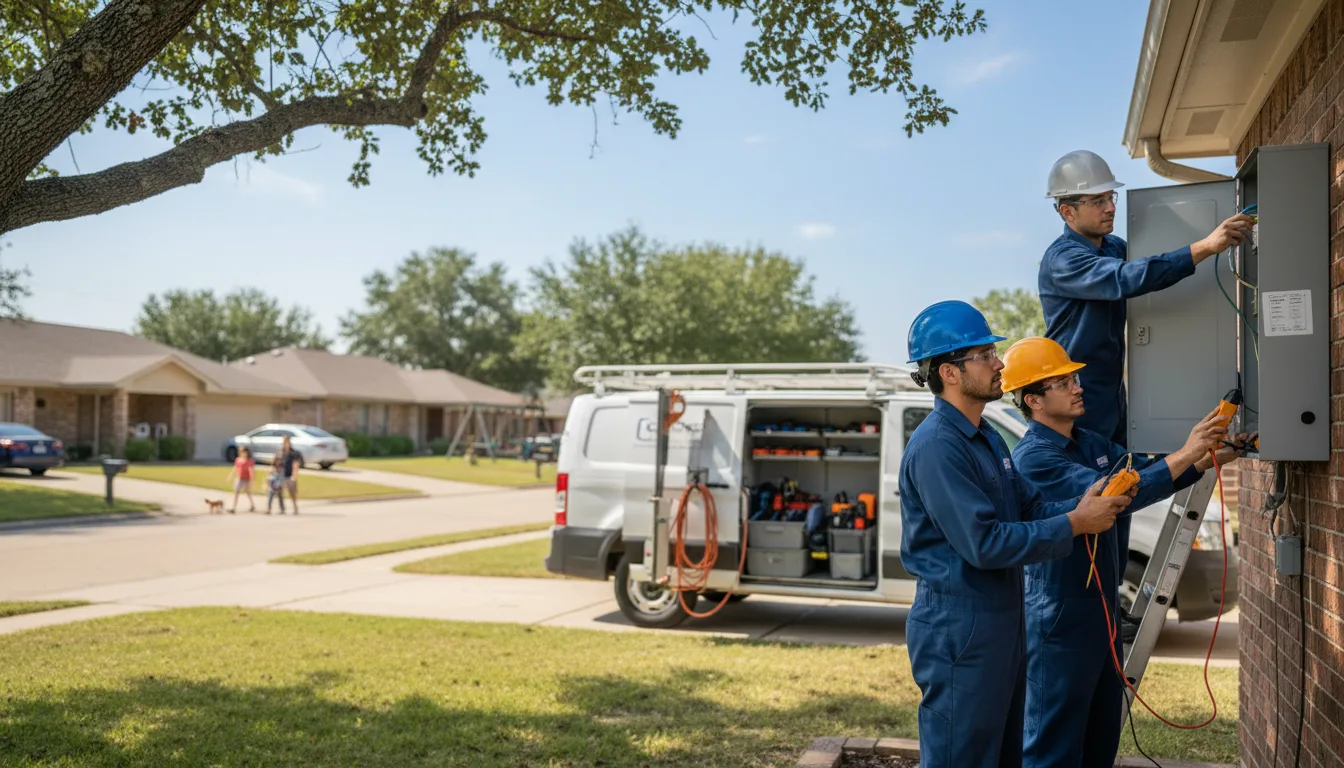 Certified electrician providing emergency electrical services in Hydes, MD